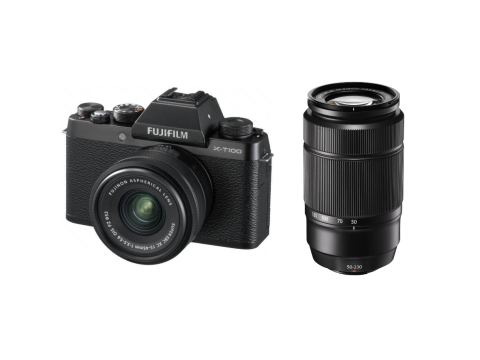 Fujifilm X-T100 + XC 15-45mm f/3.5-5.6 + XC 50-230mm f/4.5-6.7